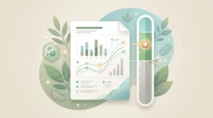 Schéma montrant qu'une analyse biologique normale peut rester éloignée d'une zone optimale de santé.