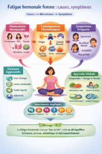 fatigue hormonale femme causes symptômes