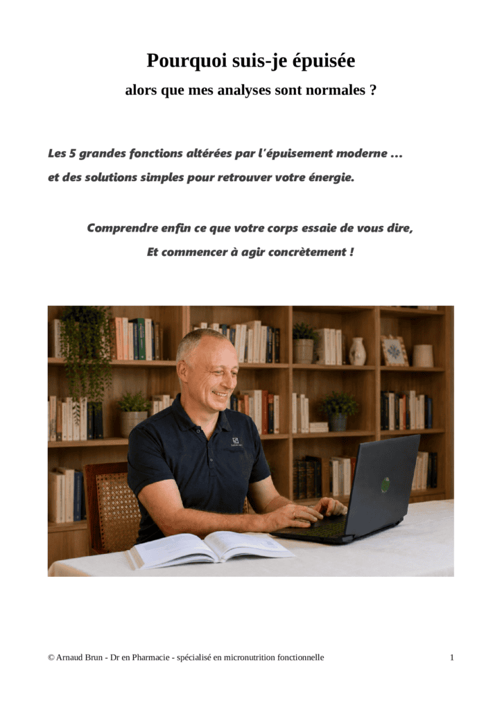 Première page du guide : Pourquoi suis-je épuisée alors que mes analyses sont normales ?